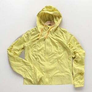 Lululemon Womens Size 8 Yellow Street to Studio‎ Full Zip Hooded Jacket W4A73S